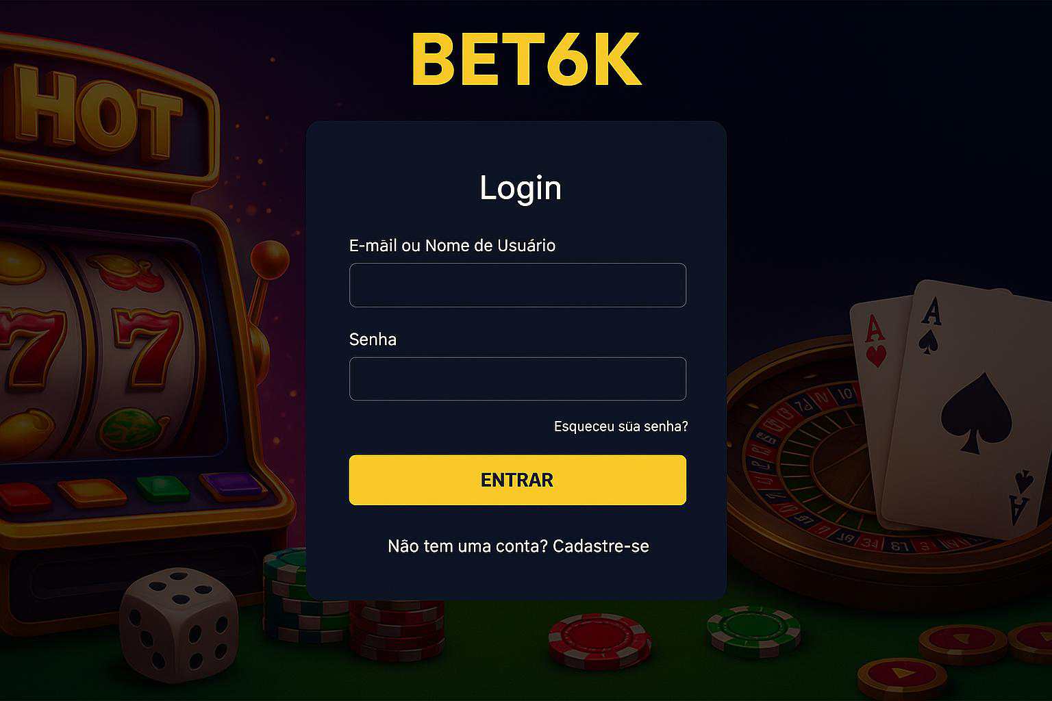 Registro na BET6K Garante Acesso a uma Vasta Seleção de jogo